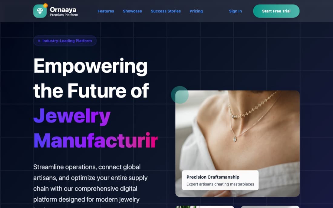 Ornaaya — luxury jewelry asset management preview